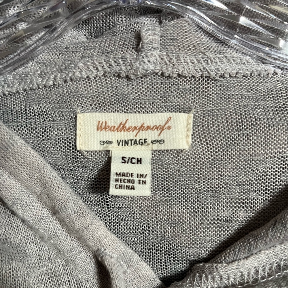 WEATHERPROOF VINTAGE Women’s Gray Pullover Hoodie Size S - Picture 3 of 4